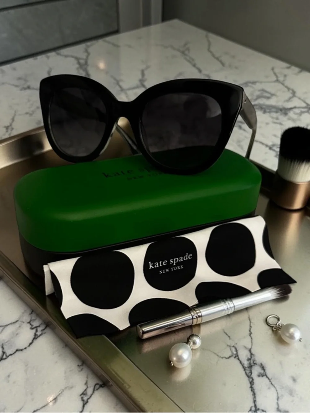 Kate Spade Black BELAH/S Cat-eye Sunglasses